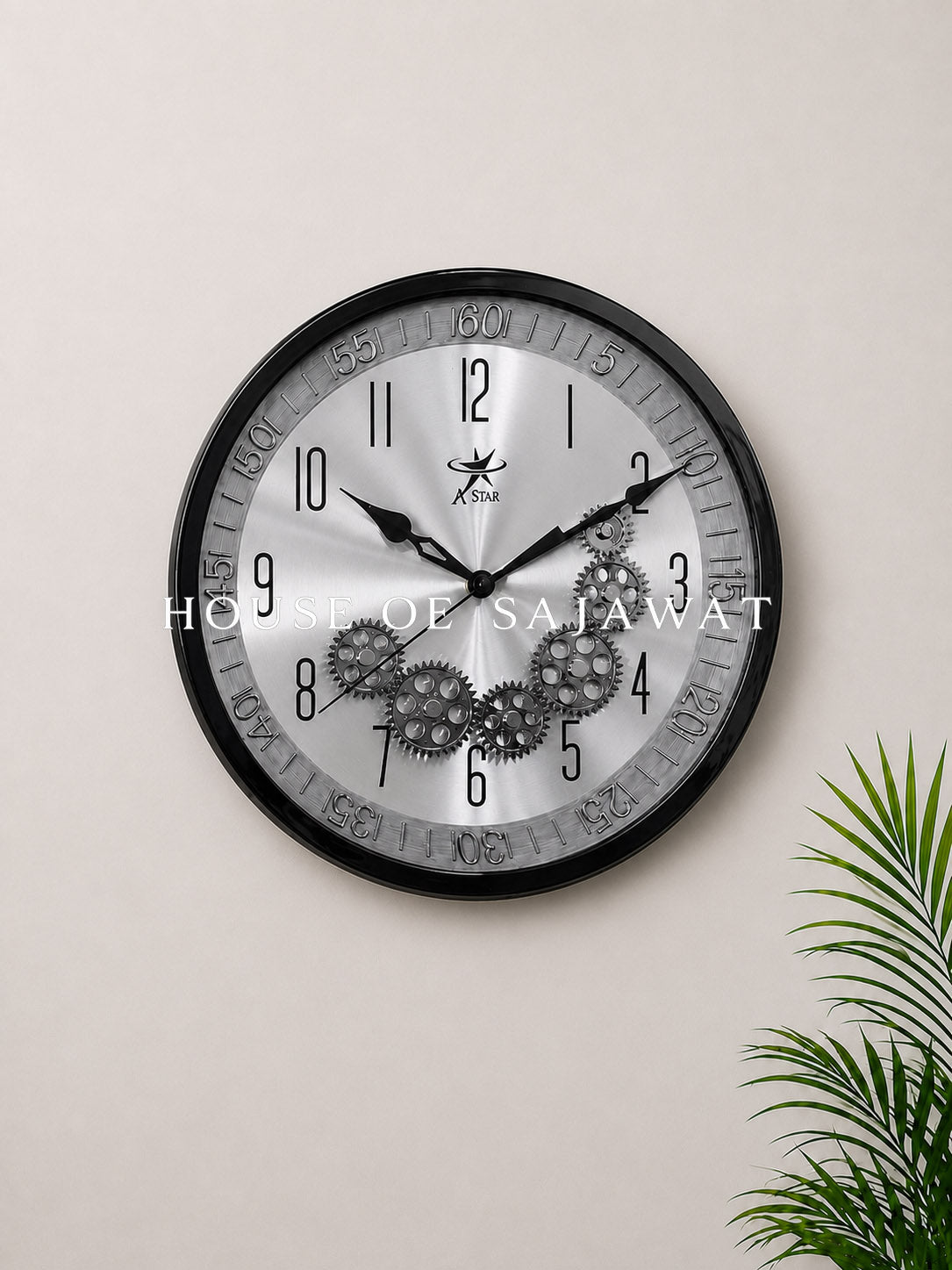 (CL1019) Wall Clock With Gears