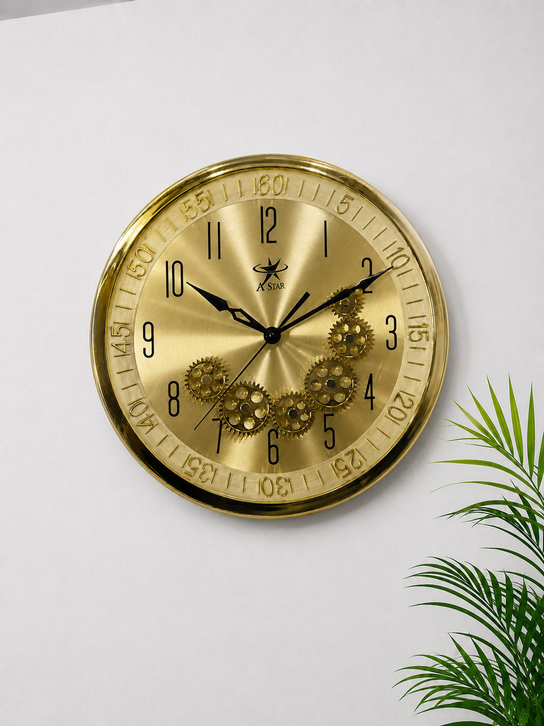 (CL1020) Golden Wall Clock