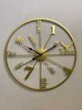 (CL103) Premium Golden Wall Clock