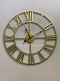 (CL106) Golden Wall Clock