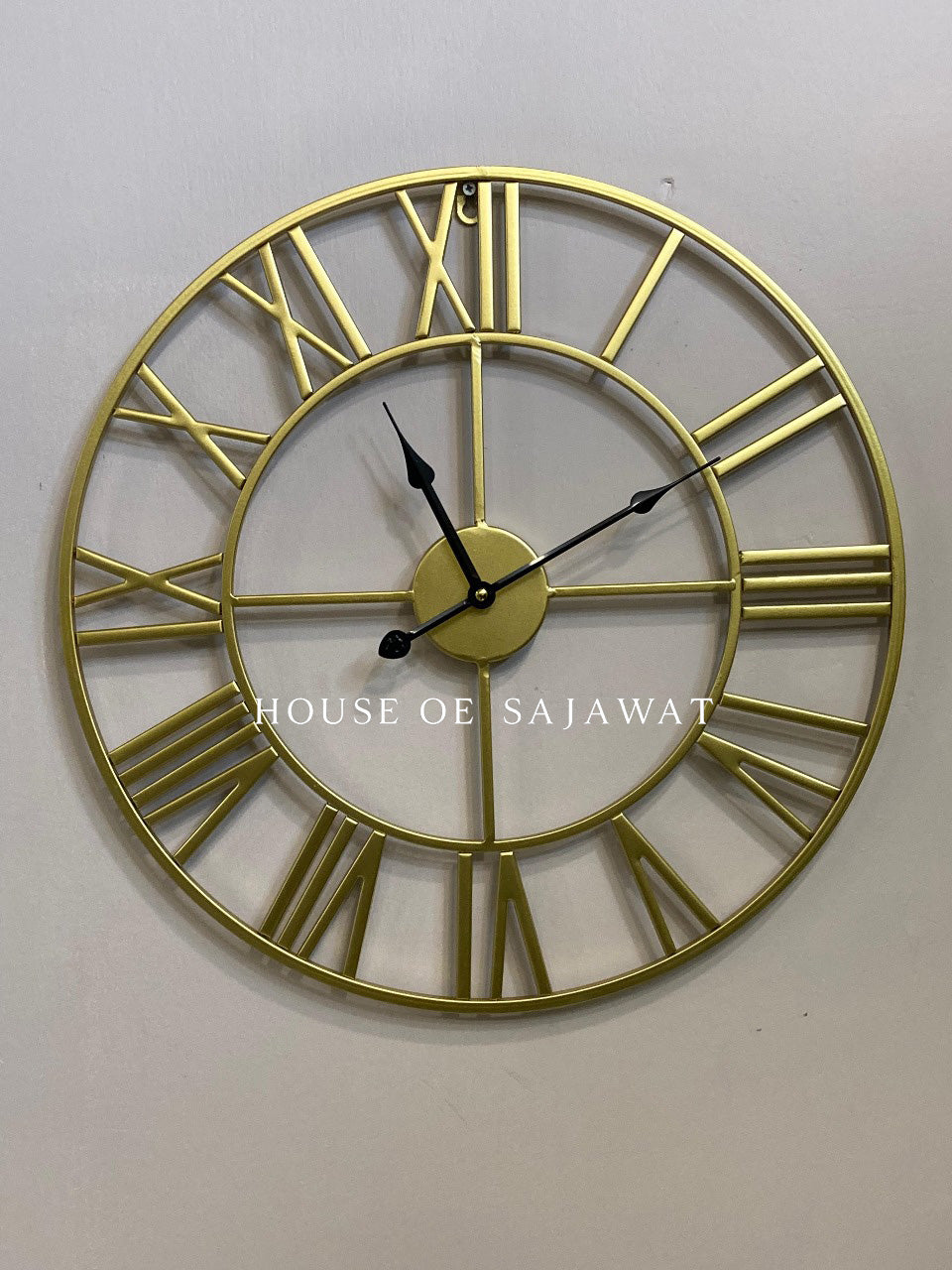 (CL106) Golden Wall Clock