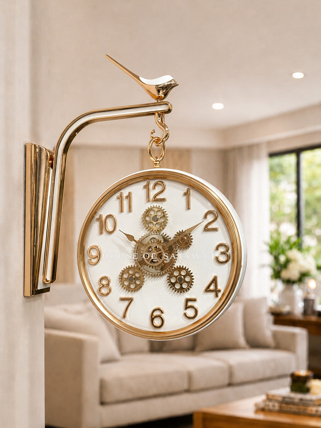 (DCL1022) Luxury Double Sided Clock