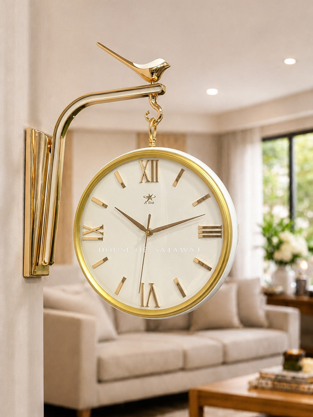 (DCL1022) Luxury Double Sided Clock