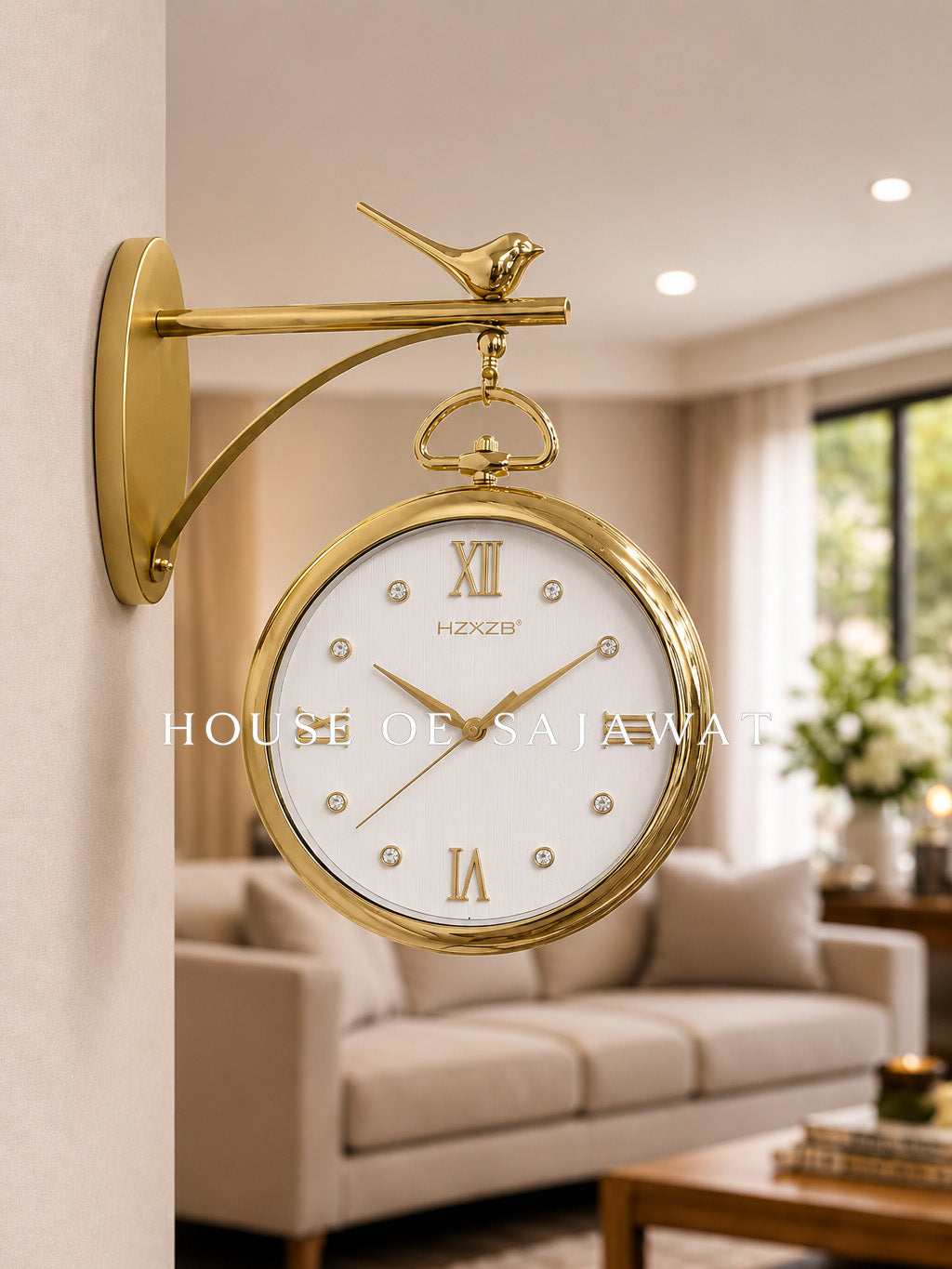 (DCL1028) Luxury Double Sided Clock