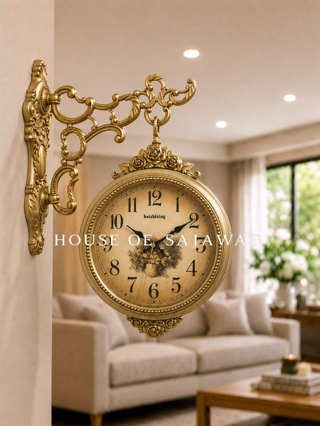 (DCL1035) Antique Double Sided Clock