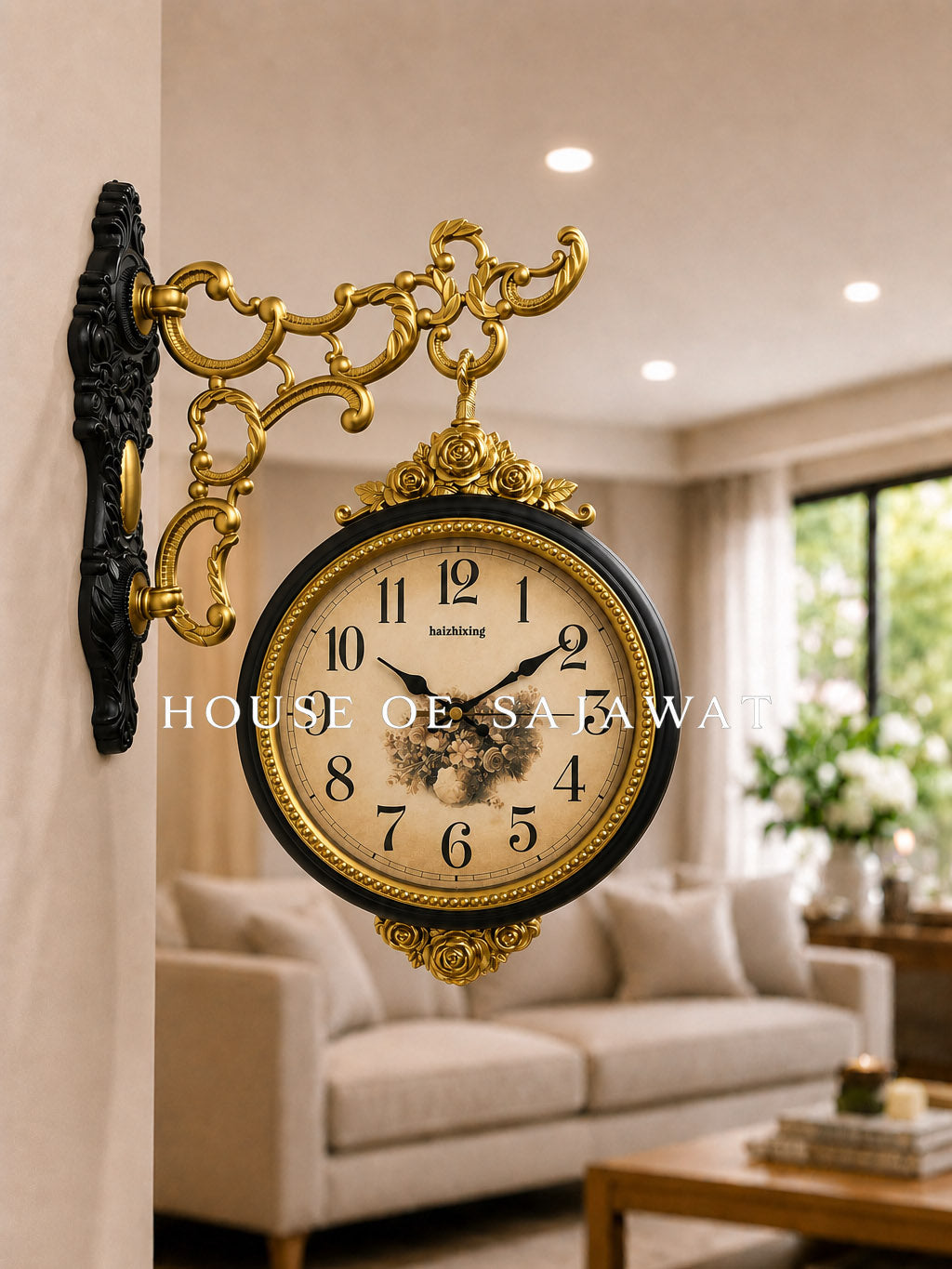 (DCL1038) Antique Double Sided Clock