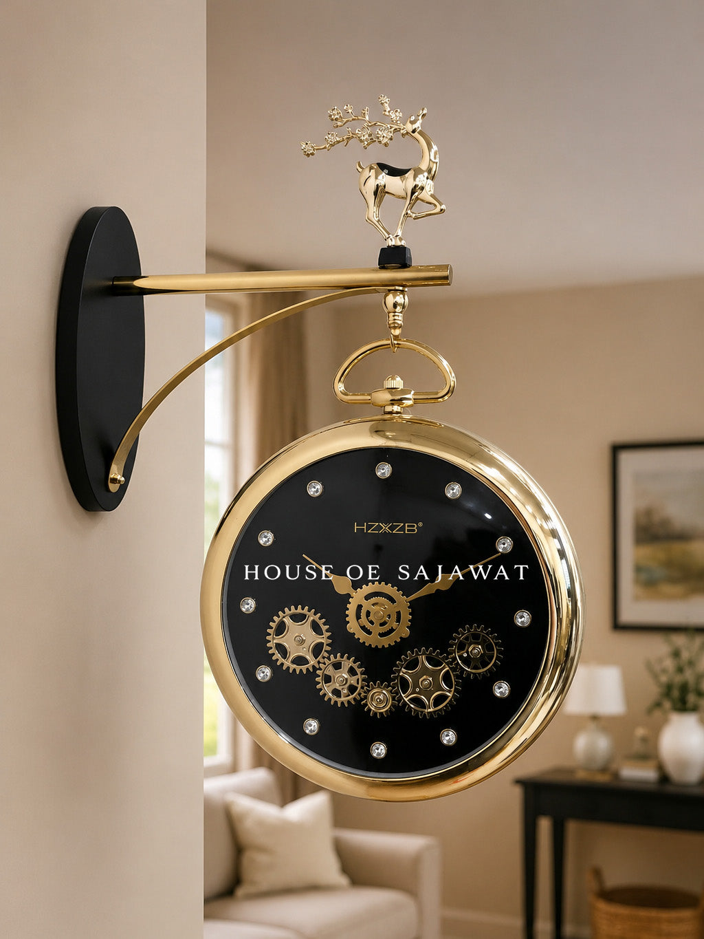 (DCL105) Luxury Double Sided Clock